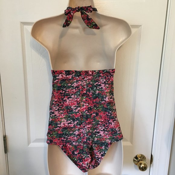Lands' End 🏖Tankini Pushup Bra 🌊Swim Suit Beach beach👙☀️ Size 2 (XS) Halter - Picture 3 of 8